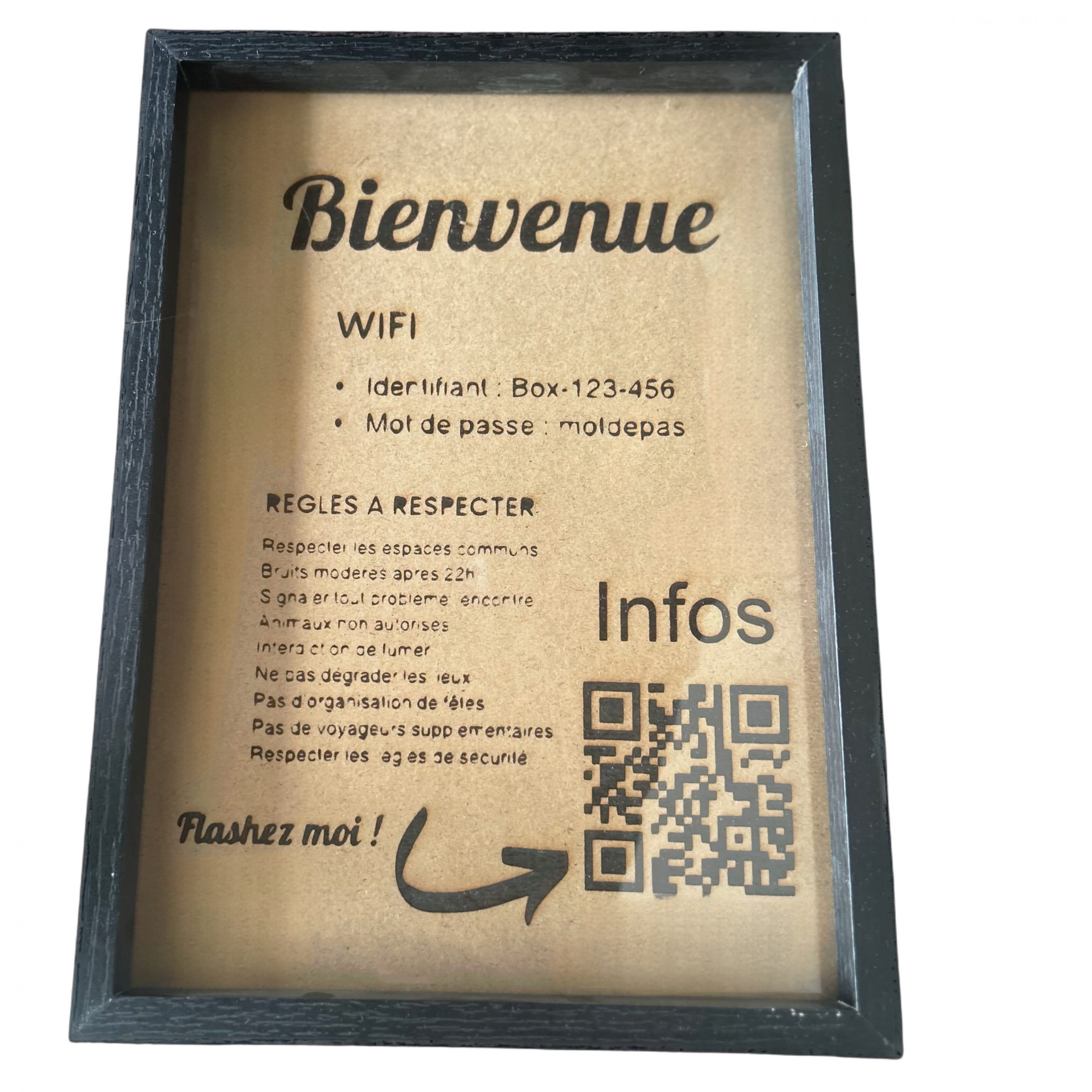 Cadre d'accueil + page web